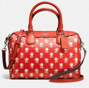 COACH new MINI BENNETT SATCHEL IN BADLANDS FLORAL PRINT COATED CANVAS